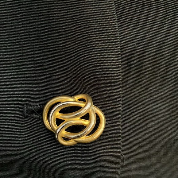 Vintage nautical mini dress/tunic with gold buttons and embroidery - Picture 8 of 8